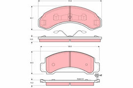 KIT PLAQUETTES AV FORD USA EXPLORER 1993-->