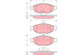 KIT PLAQUETTES AV CHRYSLER SEBRING 2001--&gt;