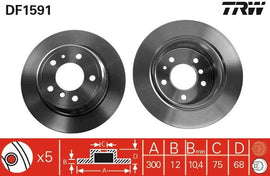 PAIRE DISQUE/FREIN AV : BMW