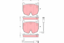KIT PLAQUETTES TRW AV MERCEDES ES CLS SL SLR