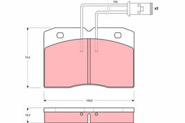 KIT PLAQUETTES POUR IVECO DAILY I, II