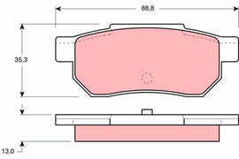KIT PLAQUETTES AR HONDA ACCORD CIVIC III CRX