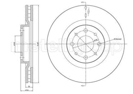 DISQUE DE FREIN AV :FIAT BRAVA / LANCIA