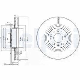 PAIRE DE DISQUE DE FREIN DELPHI AV AUDI A6