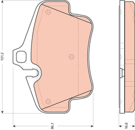 KIT PLAQUETTES AR TRW PORSCHE 911 BOXSTER CAYMAN