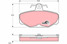KIT PLAQUETTES AR FORD ESCORT SIERRA