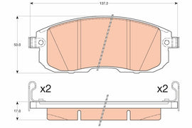 KIT PLAQUETTES TRW AV NISSAN JUKE