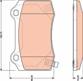KIT PLAQUETTES AR CHRYSLER 300C JEEP GD CHEROKEE