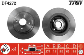 PAIRE DISQUE/FREIN: AV R.SCENIC