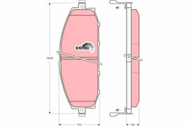 KIT PLAQUETTES AV NISSAN PATROL GR 1997-->