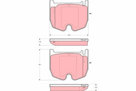KIT PLAQUETTES TRW AV MERCEDES S (W220) (C215)