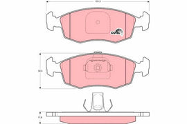 KIT PLAQUETTES TRW AV FIAT PALIO PUNTO