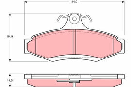 KIT PLAQUETTES AR DAEWOO NUBIRA SSANGYONG MUSSO