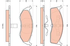 KIT PLAQUETTES AV CHRYSLER 300 VOYAGER III