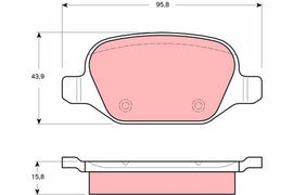 KIT PLAQUETTES TRW AR ALPHA ROMEO 147 156