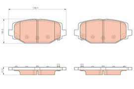 KIT PLAQUETTES TRW AR FREEMONT CHRYSLER G VOYAGER