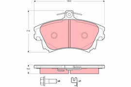 KIT PLAQUETTES AV MITSUBISHI COLT 2005-->