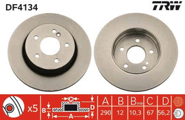 PAIRE DISQUE/FREIN: AR. MERCÉ. E200&gt;430