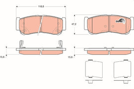 KIT PLAQUETTES AR HYUNDAI SANTA-FE 2006--&gt;