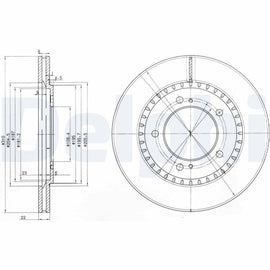 PAIRE DE DISQUE DE FREIN DELPHI AV GRAND VITARA