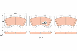 KIT PLAQUETTES AV TOYOTA LANDCRUISER 2008--&gt;