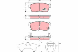 KIT PLAQUETTES TRW AV DAIHATSU SIRION SUZUKI CARRY