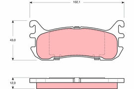 KIT PLAQUETTES AR MAZDA 323 1994--&gt;