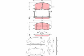 KIT PLAQUETTES AV HONDA INSIGHT 2001--&gt;