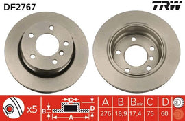 PAIRE DISQUE / :AR. BMW 320D (E46)