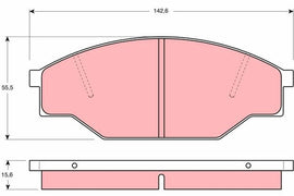 KIT PLAQUETTES AV TOYOTA DYNA HIACE HILUX