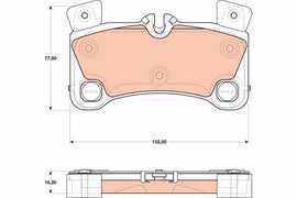 KIT PLAQUETTES AR TRW Q7 PORSCHE CAYENNE TOUAREG