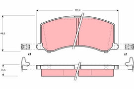 KIT PLAQUETTES AV SUZUKI BALENO 1995-->