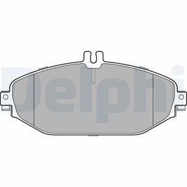 KIT PLAQUETTES AV DELPHI MERCEDES CLASSE 250