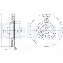 PAIRE DE DISQUES AV: ALFA ROMEO