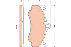 KIT PLAQUETTES TRW AV PORSCHE 911 GT 2007--&gt;