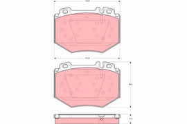KIT PLAQUETTES TRW AV MERCEDES S (W220)