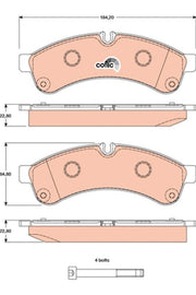KIT PLAQUETTES AR IVECO DAILY IV V VI 2006--&gt;