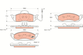 KIT PLAQUETTES AV MERCEDES M (W163)