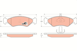 KIT PLAQUETTES AV FORD FIESTA IV, MAZDA 121