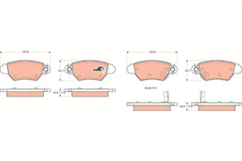 KIT PLAQUETTES TRW AR OPEL ASTRA G