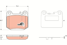 KIT PLAQUETTES TRW AR MERCEDES ML W163