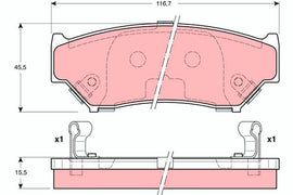 KIT PLAQUETTES AV SUZUKI VITARA 90 GD VITARA I