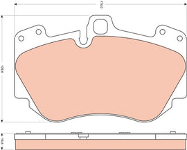 KIT PLAQUETTES TRW AV AUDI A8 4E