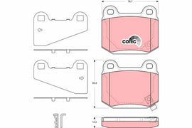 KIT PLAQUETTES AR MITSUBISHI LANCER NISSAN 350Z