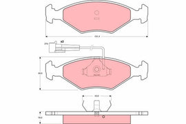 KIT PLAQUETTES AV FIAT FIORINO