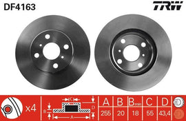 PAIRE DISQUE/FREIN: AV/V. TOYOTA YARIS