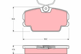 KIT PLAQUETTES AV SAAB 900