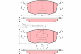 KIT PLAQUETTES POUR FIAT PALIO