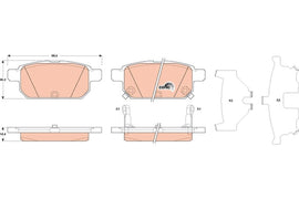 KIT PLAQUETTES AR SUZUKI SWIFT IV SX4 VITARA 2010-&gt;