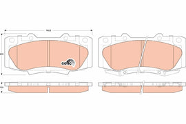 KIT PLAQUETTES AV TOYOTA HILUX III 2007--&gt;